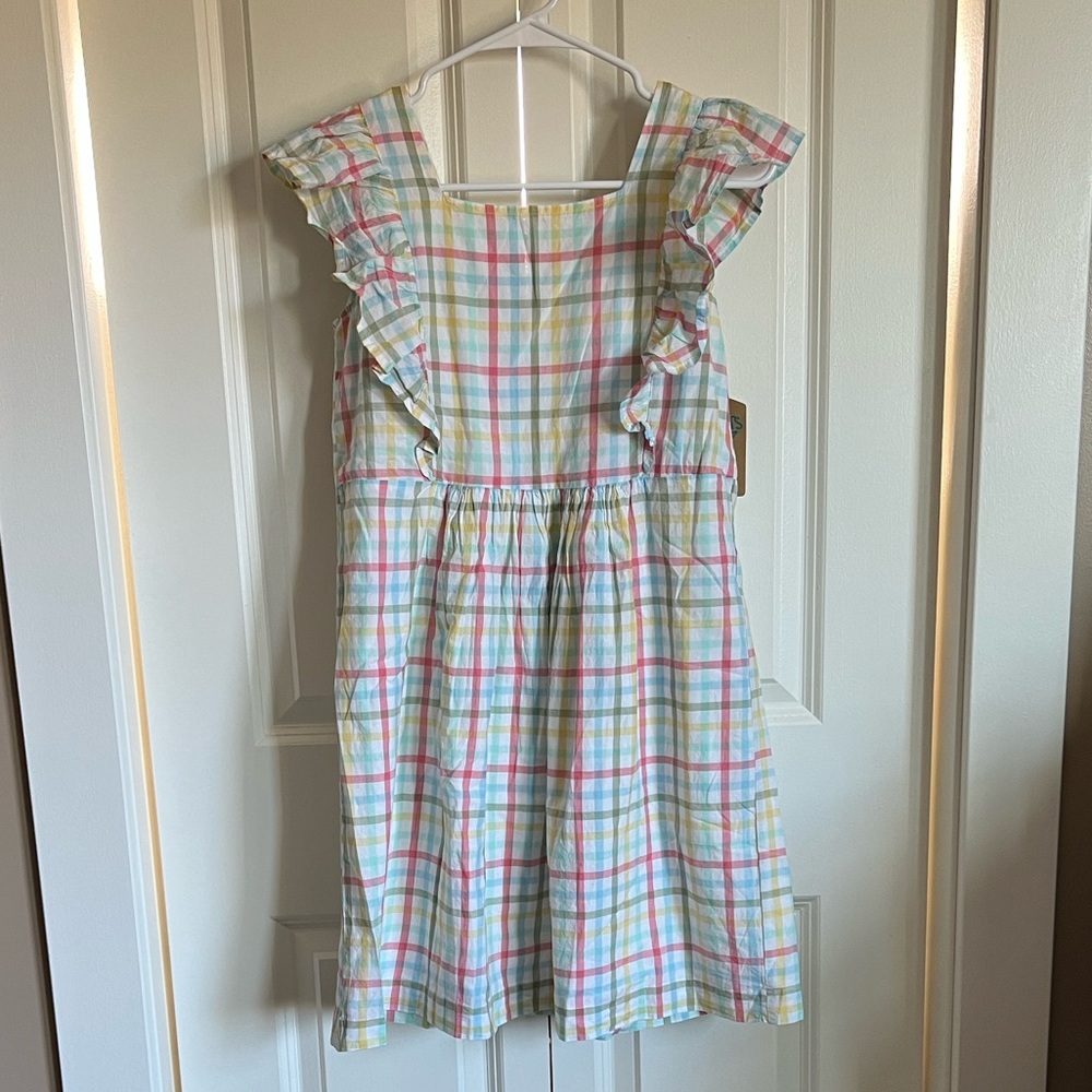 There Abouts Brand Pink blue Yellow plaid Cotton Size 18.5